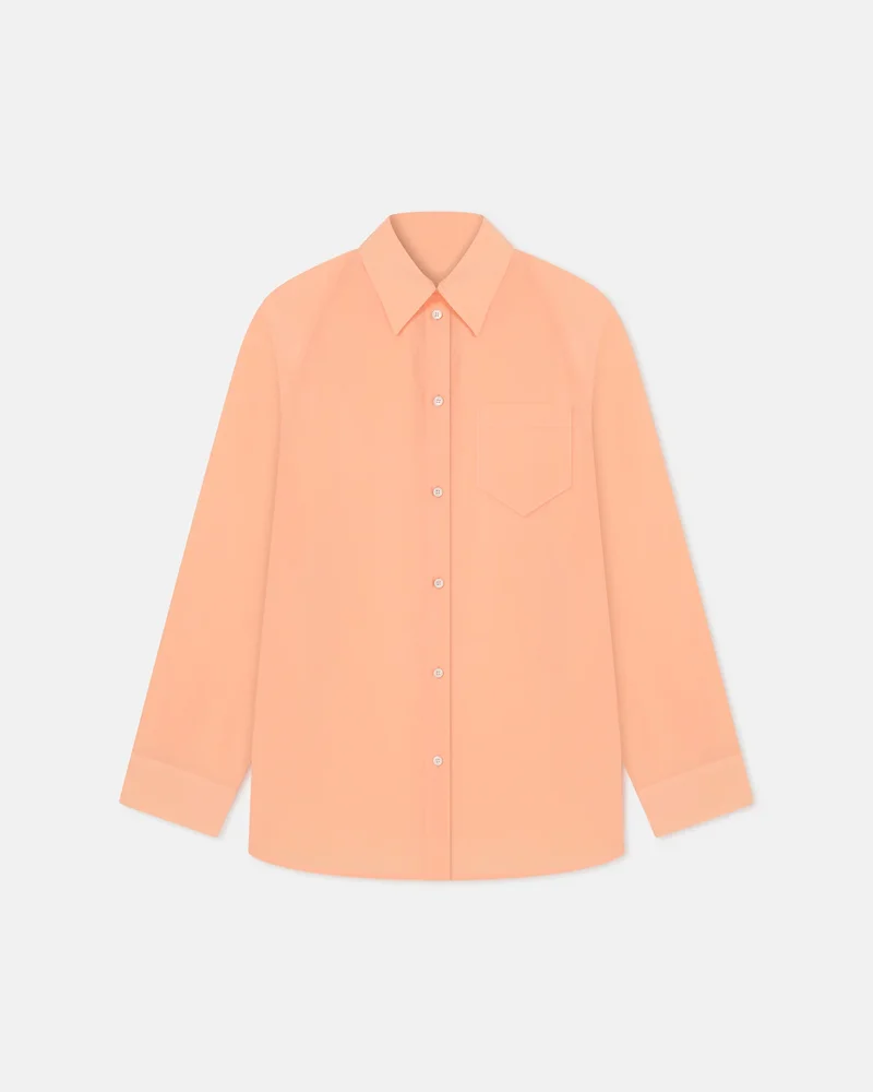 Arleen - Crepe Organza Shirt - Apricot
