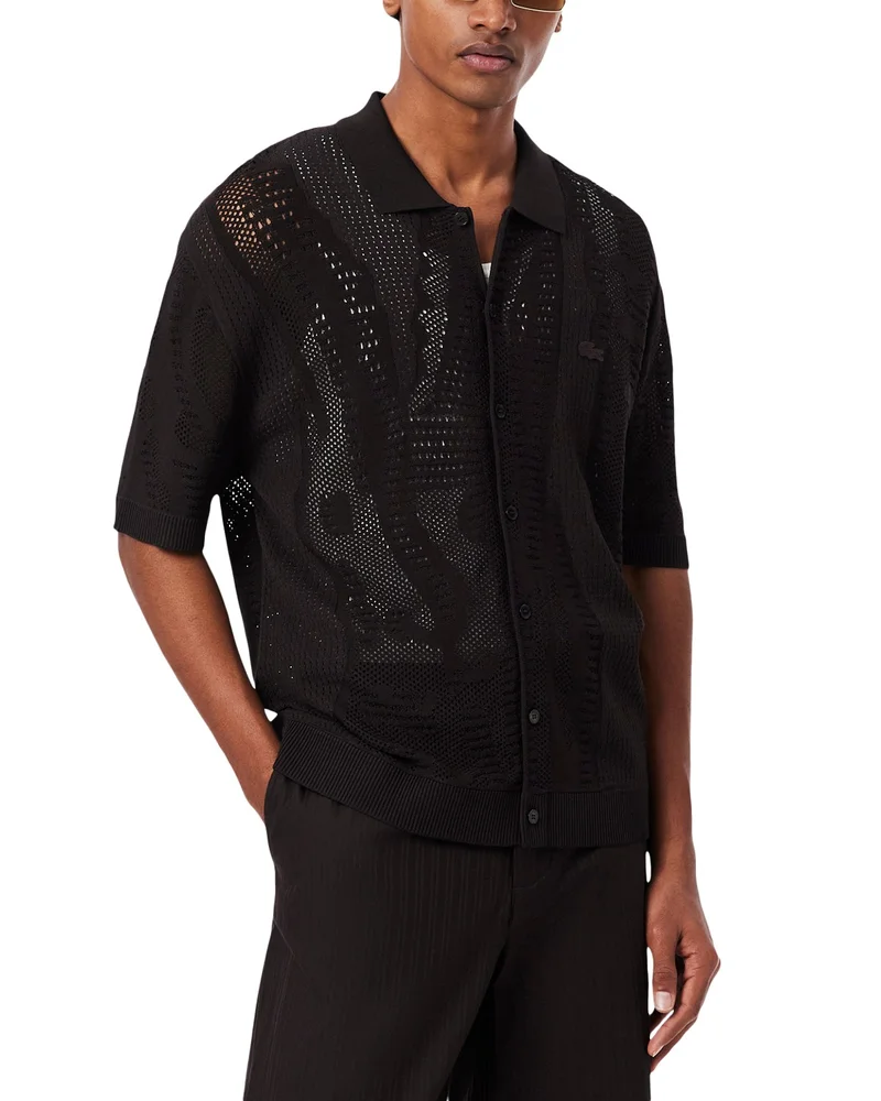 Mesh Cardigan Shirt