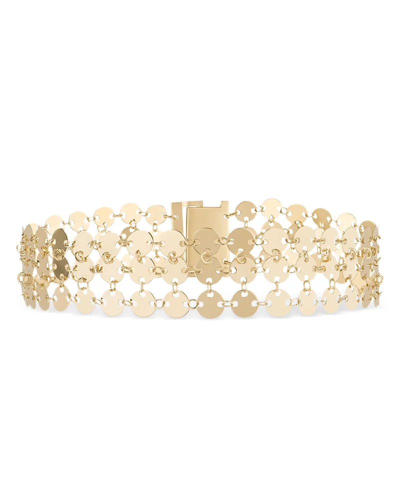 14K Gold Square Chain Bracelet