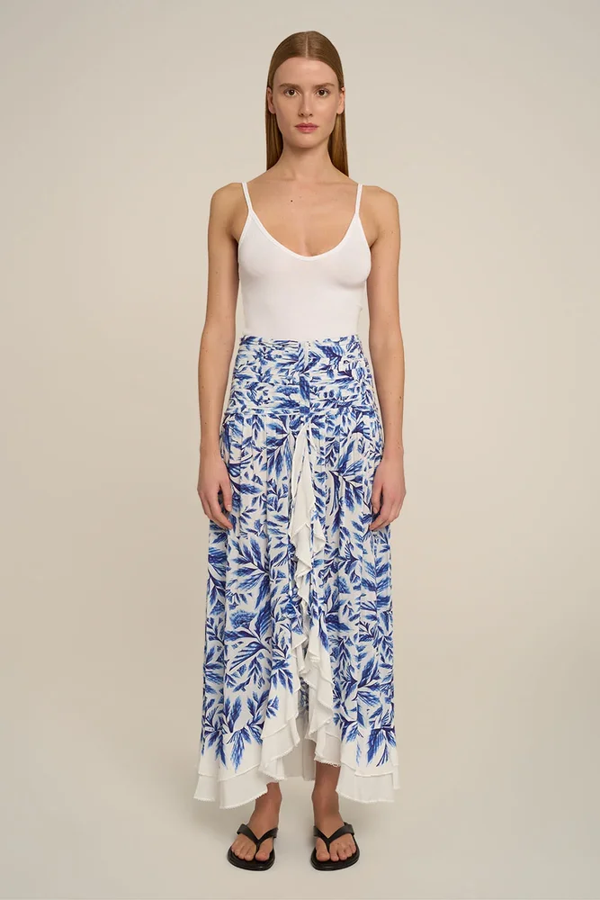 Long Skirt Neree - Blue Sumi
