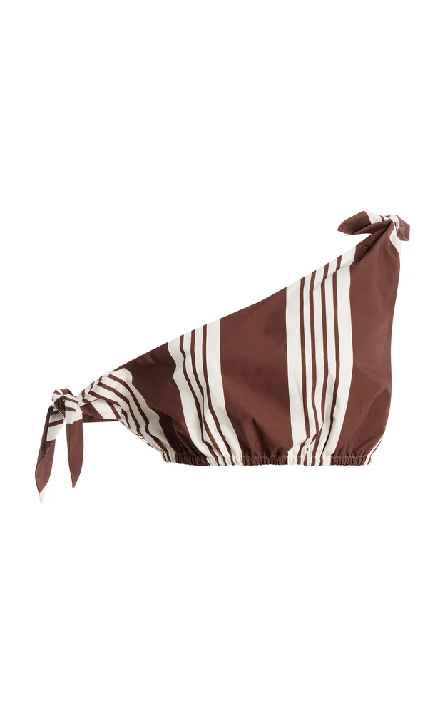 Rosie Striped Cotton Tie Top