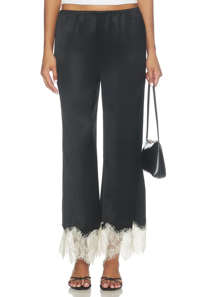 Nella Satin Lace Pant