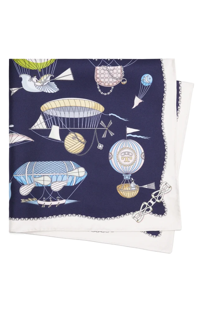 Hot Air Balloon Silk Neckerchief
