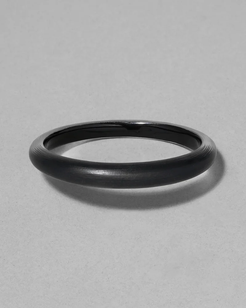 Lucite Skinny Bangle Bracelet- Black