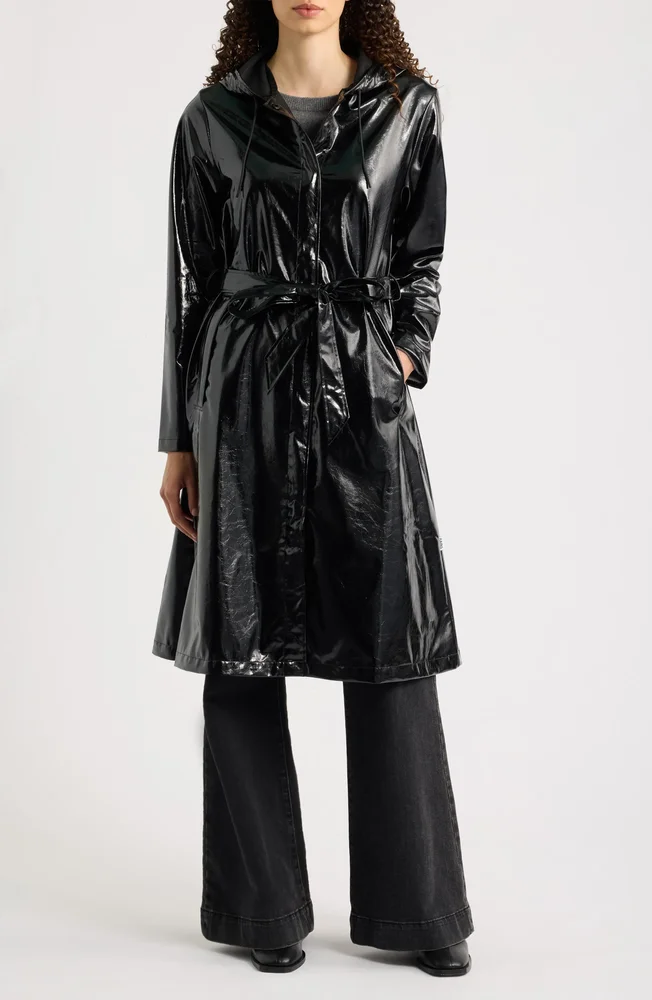 Waterproof A-Line Long Raincoat
