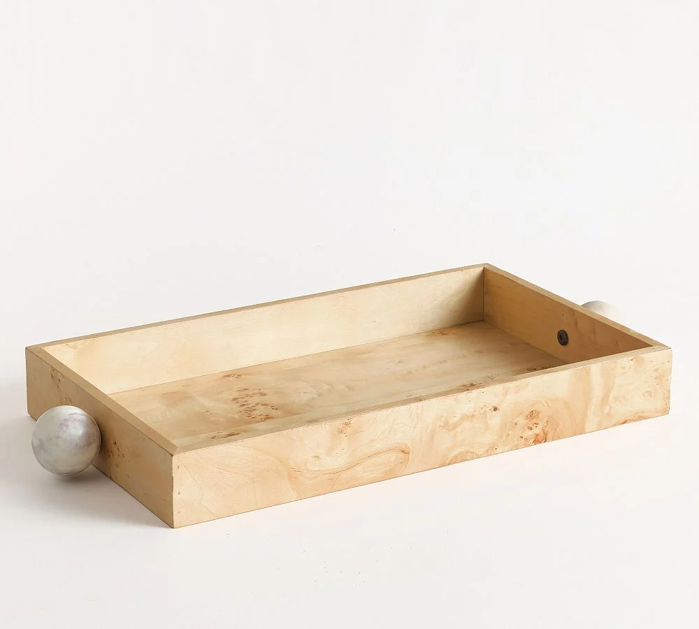 Marble Accent Decorative Tray