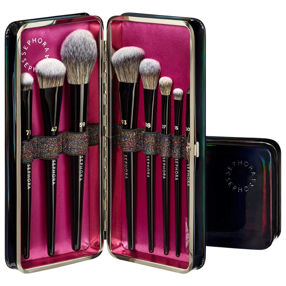 8 Piece PRO Face & Eye Brush Set