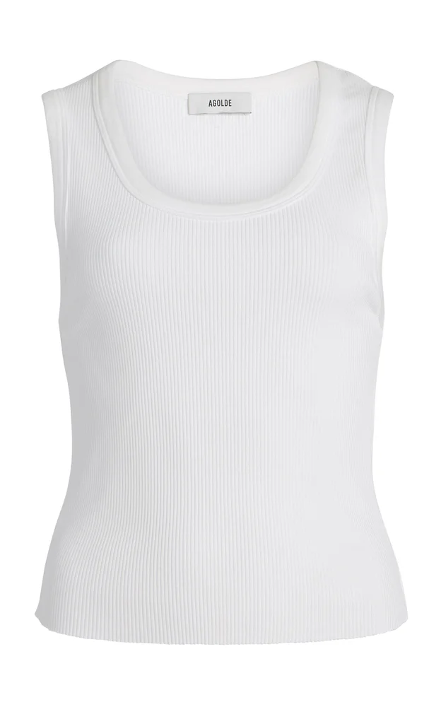 Poppy Shrunken Jersey Tank Top