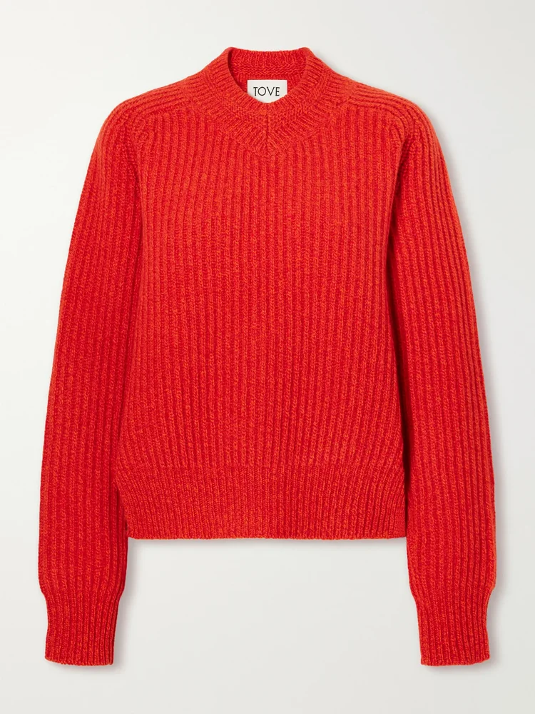 Eilis ribbed-knit wool sweater