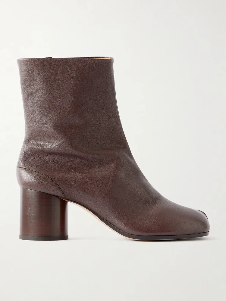 tabi leather ankle boots