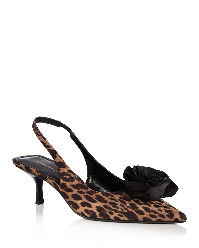 Paloma 50 Slingback Leopard Pumps