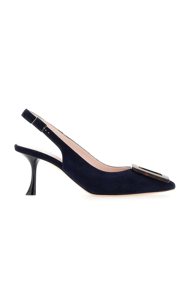 Viv' In The City Suede Slingback Pumps