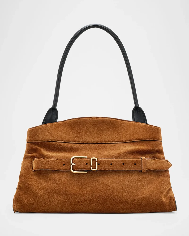 The Satchel Suede Shoulder Bag