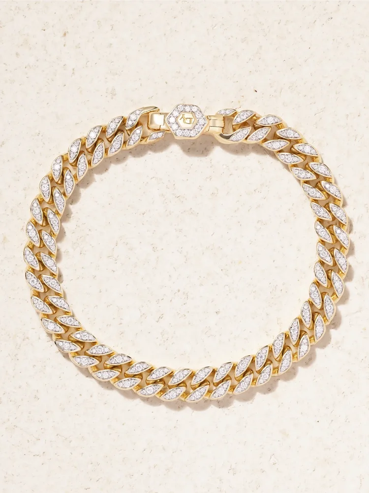 18-karat gold diamond bracelet