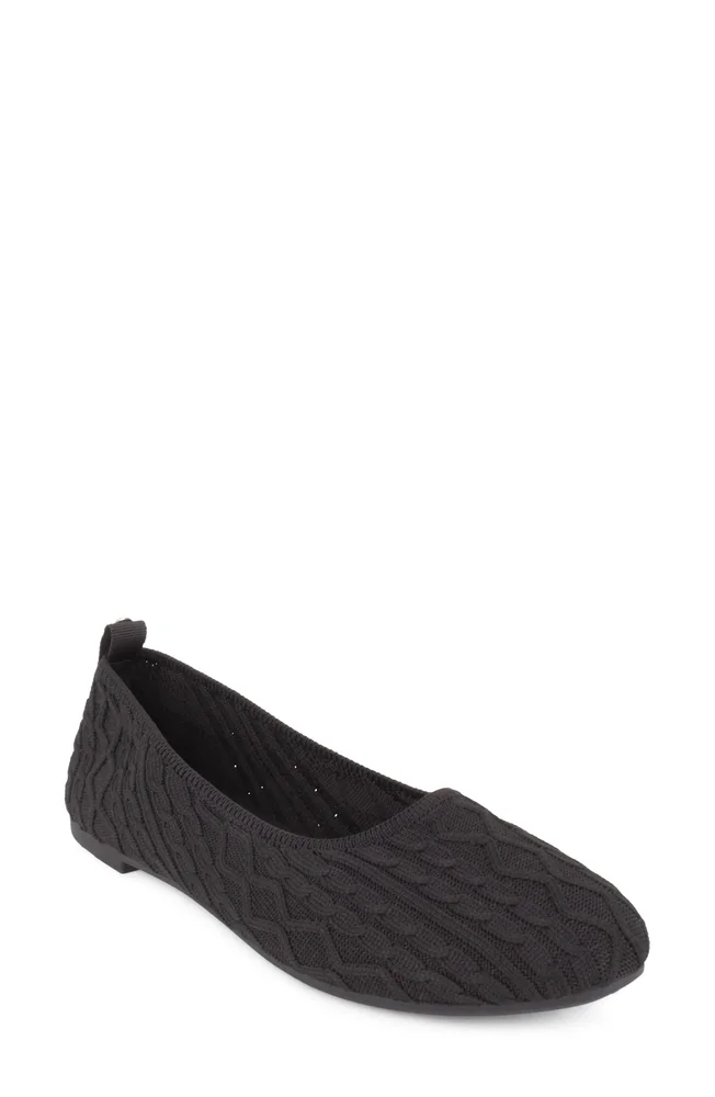 Cannes Cable Knit Ballet Flat
