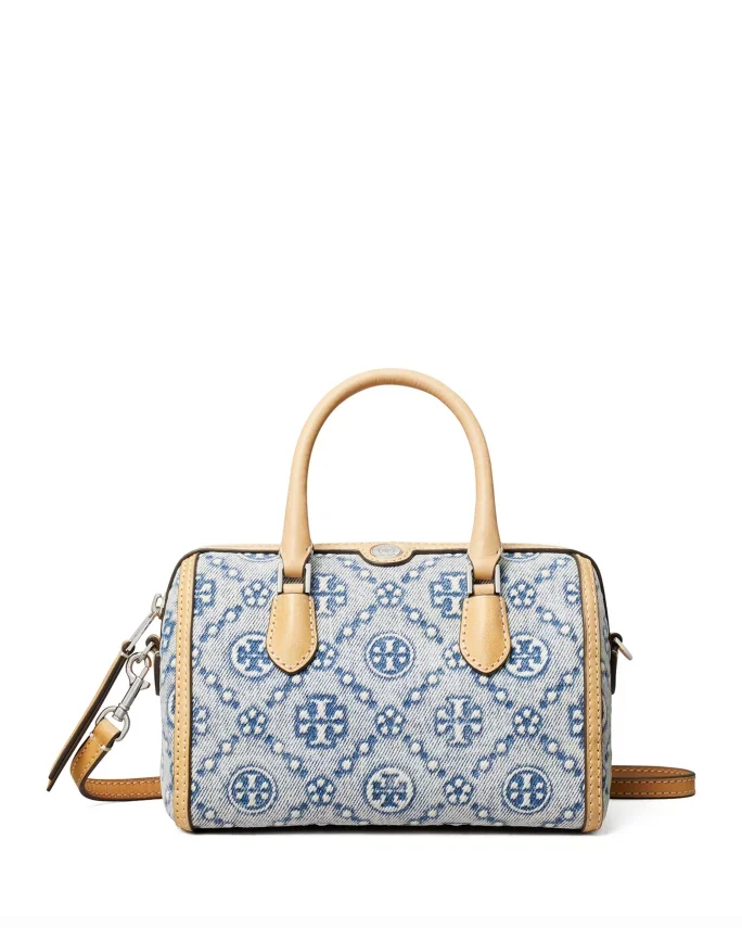 T Monogram Denim Crossbody