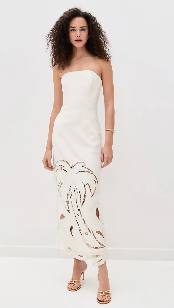 Ava Applique Bustier Maxi Dress