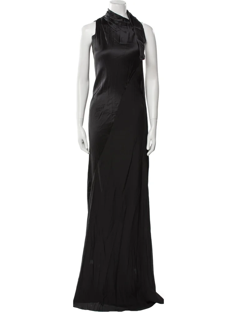 Cowl Neck Long Dress