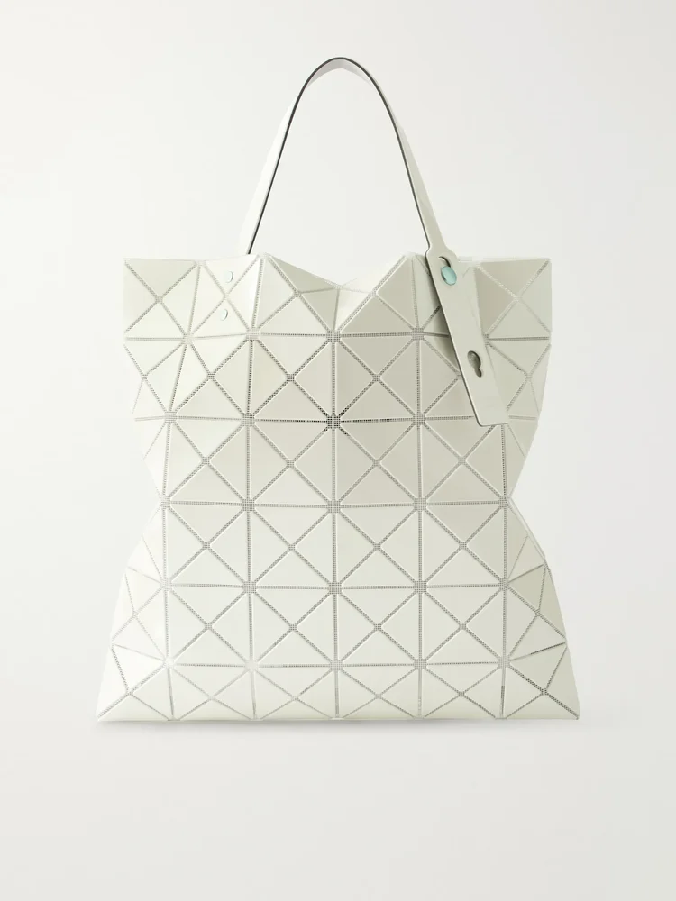 Platinum glossed tote
