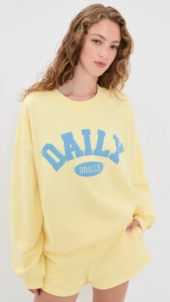 Oversized Daily Crew Sweatshirt