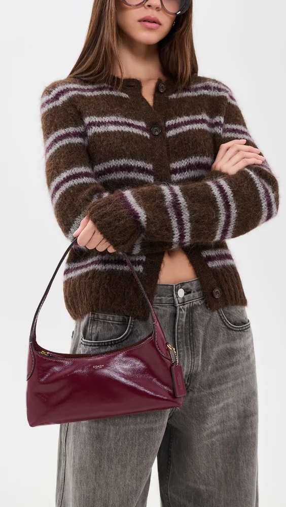 Glazed Leather Brooklyn Shoulder Bag 26