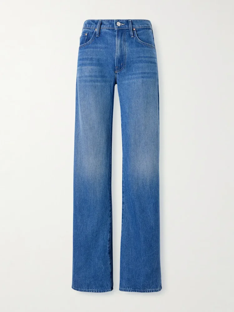 The Mid Rise Lasso Sneak straight-leg jeans