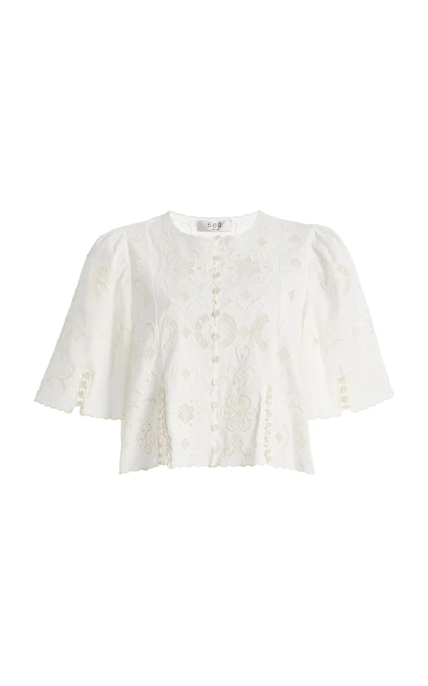 Gardener Embroidered Top