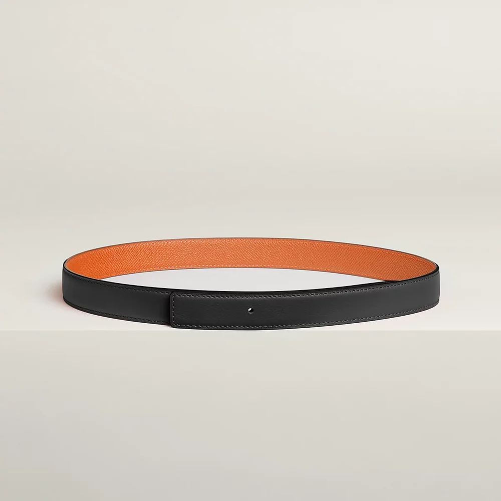 Reversible leather strap 24 mm