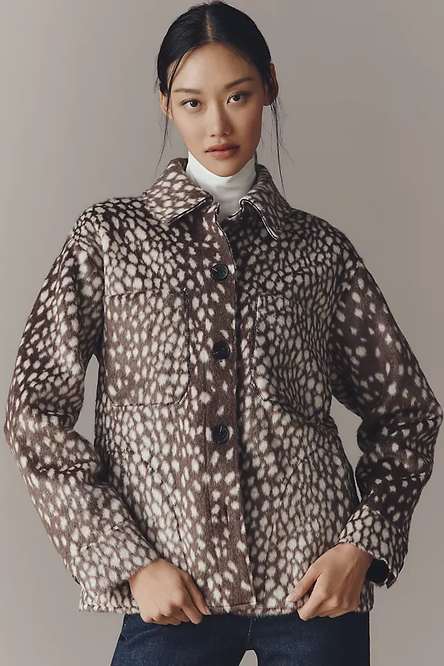 Avec Les Filles Faux Fur Shacket
