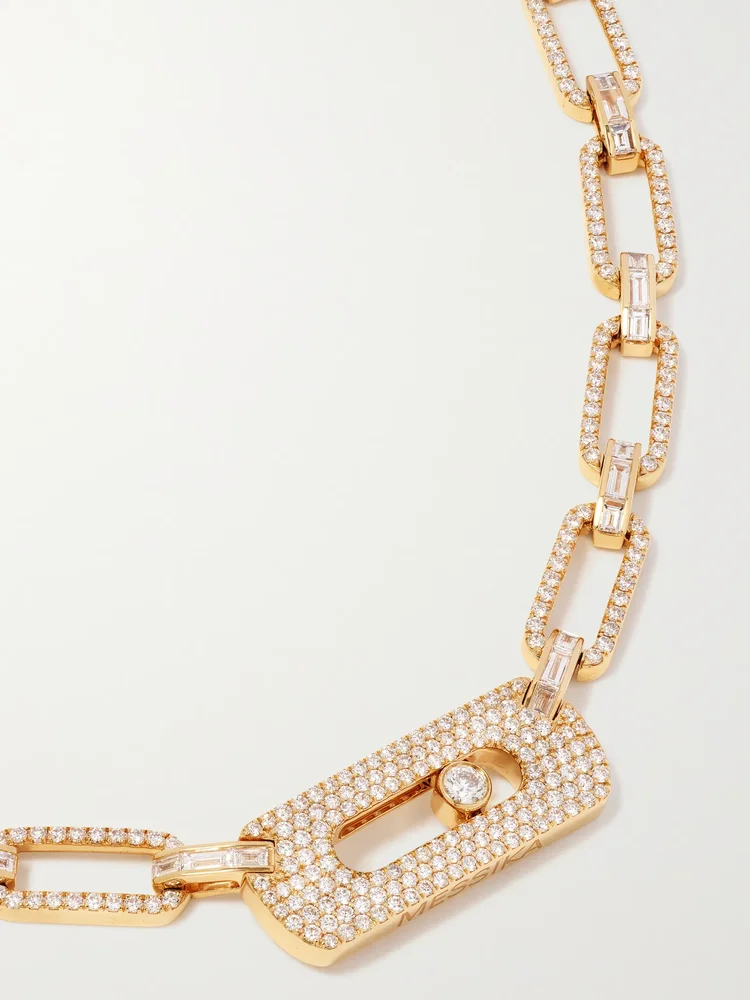 My Move 18-karat gold diamond necklace