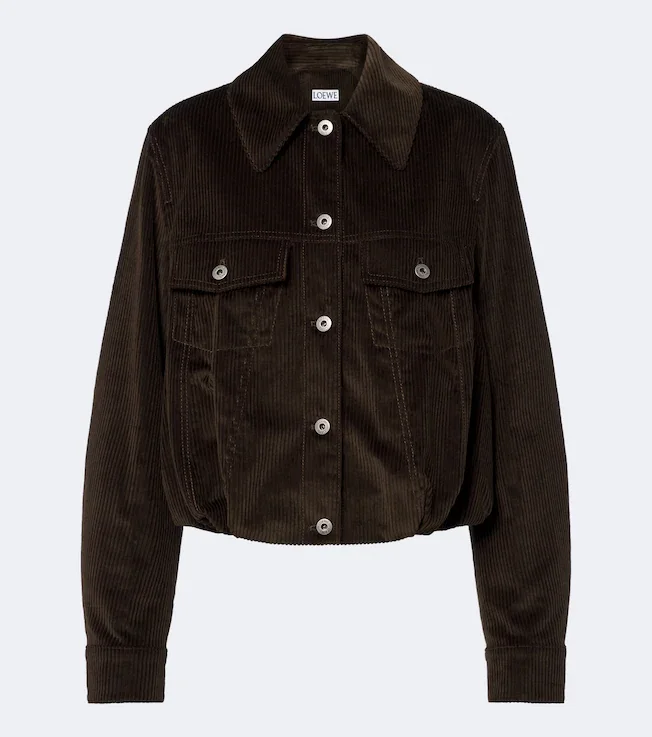 Cotton corduroy blouson jacket