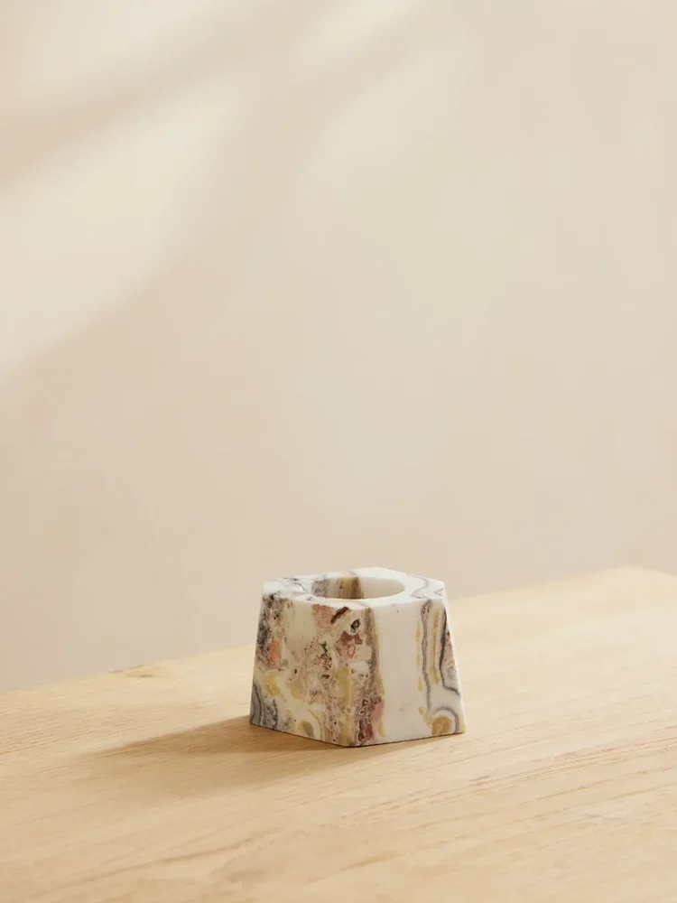 Calcite candleholder