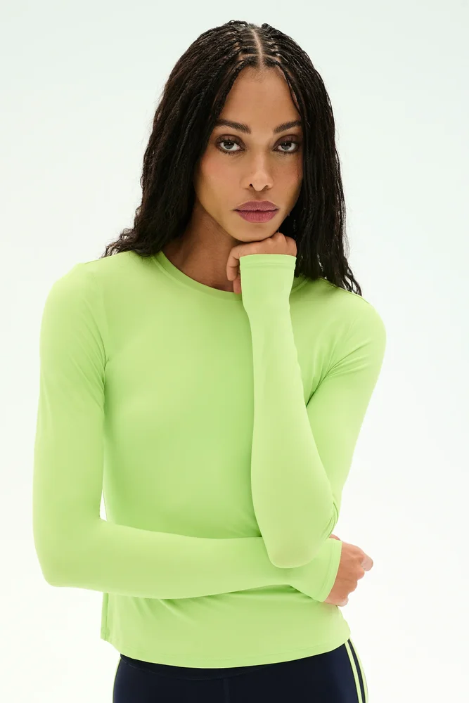 Airweight Lite Long Sleeve Waist Length - Limeade