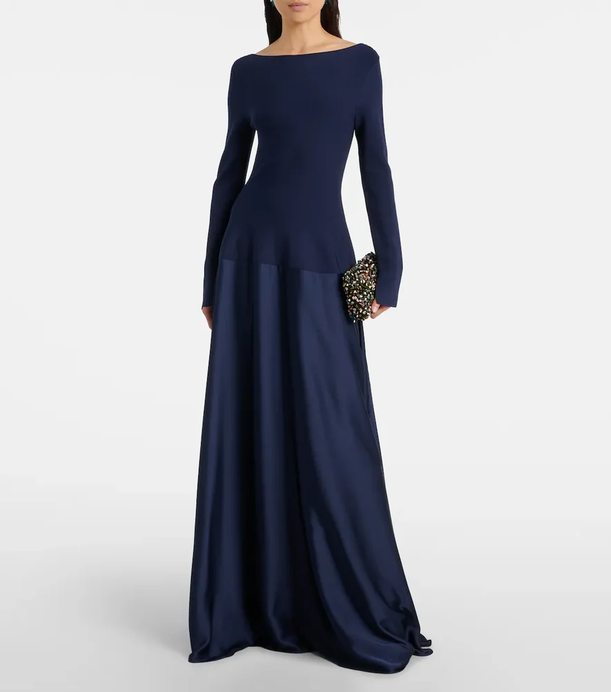 Paola satin gown