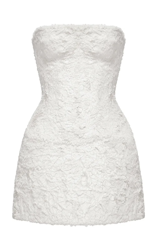 Fur Tube Mini Dress