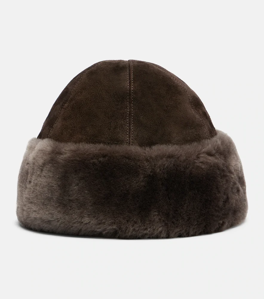 Toki Suede And Shearling Hat