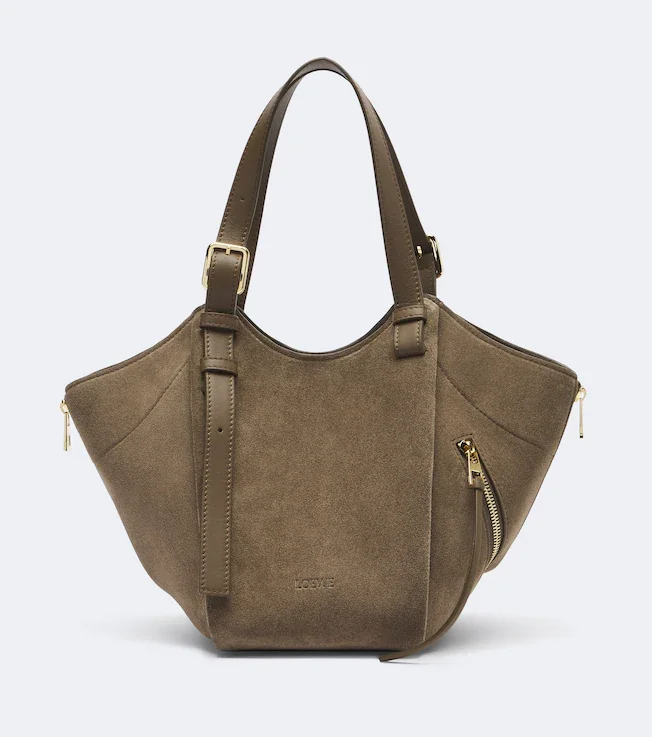Hammock Flip Medium suede tote bag