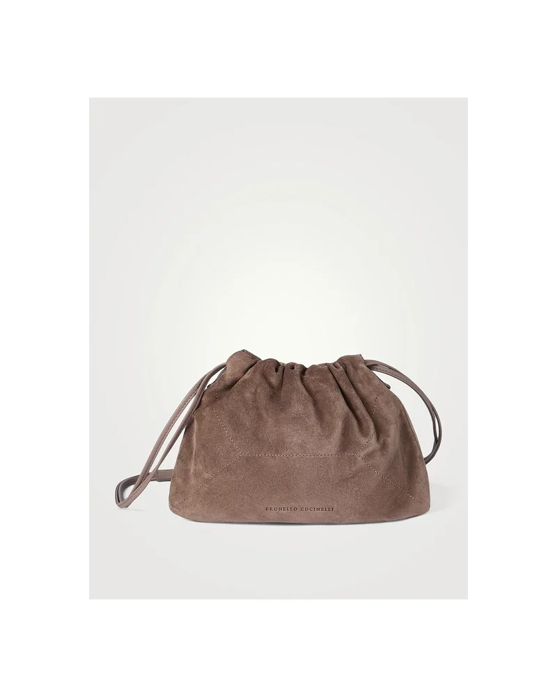 BRUNELLO CUCINELLI Bc Duo Pouch Bag In Suede