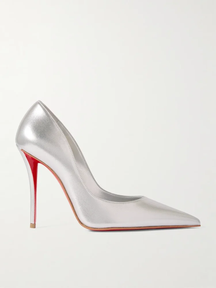 Miss Z 100 mirrored-leather pumps