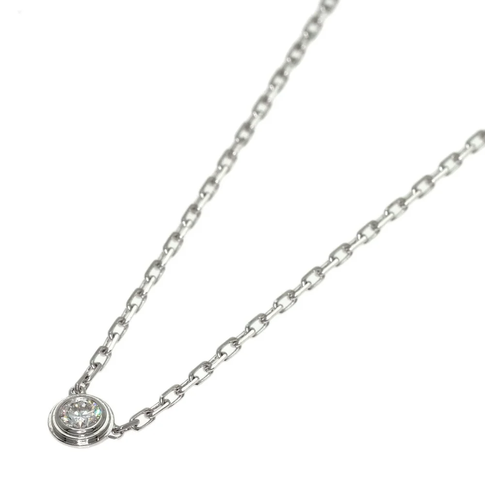 Pre-Owned Diamants Légers d'Amour SM Pendant Necklace, 18K White Gold with Diamond