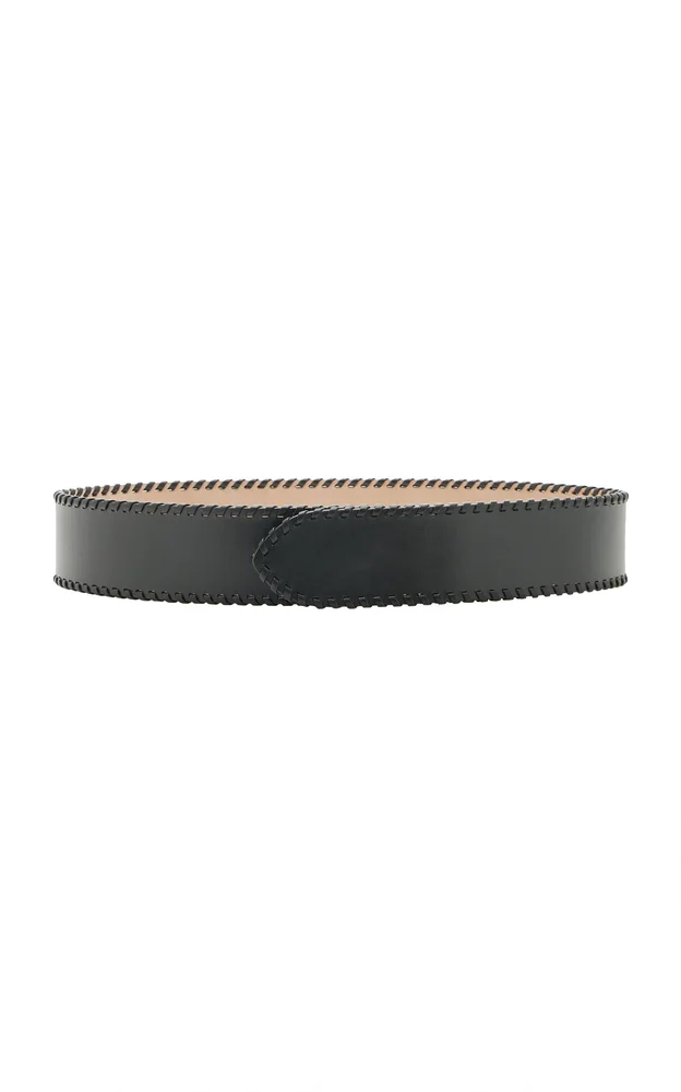 Theo Whipstitch Leather Belt