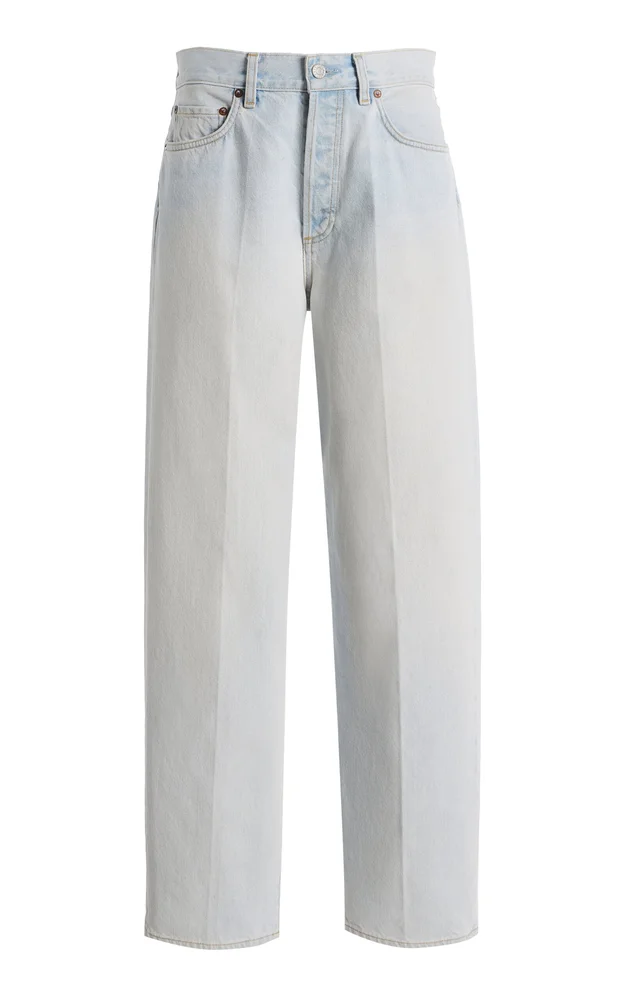 Nate Rigid Low-Rise Tapered Jeans