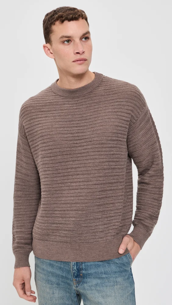 Jardim Merino Wool Knitted Crew Neck Sweater