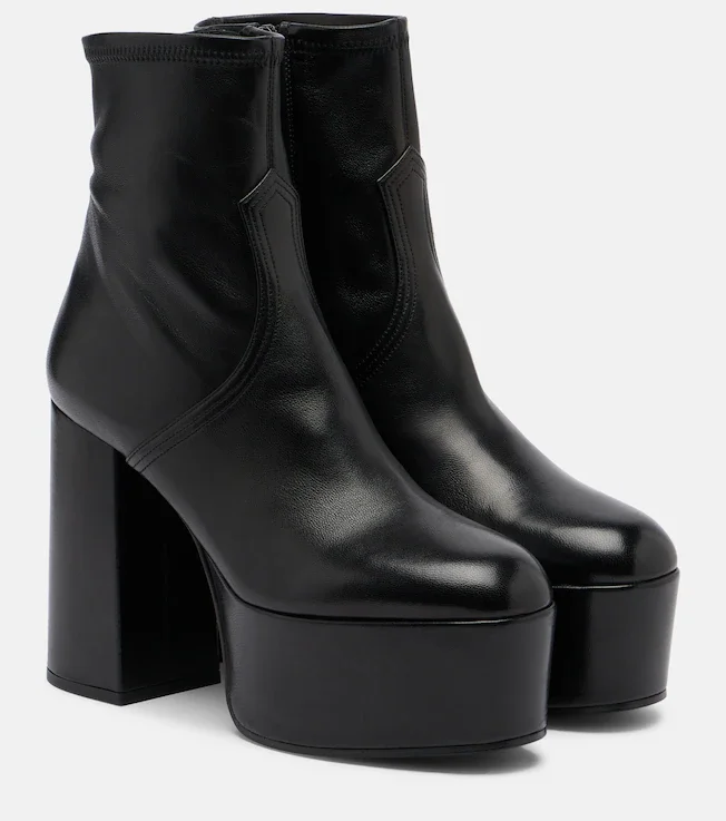 Fawcette leather platform ankle boots