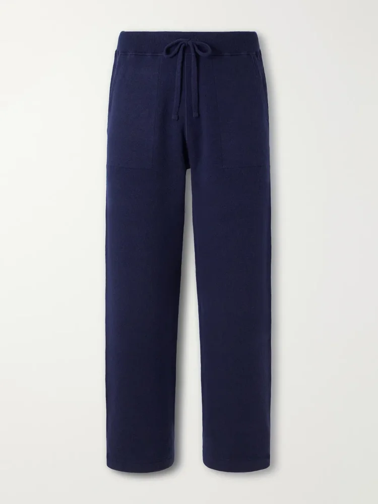 Straight-Leg Cashmere-Blend Sweatpants