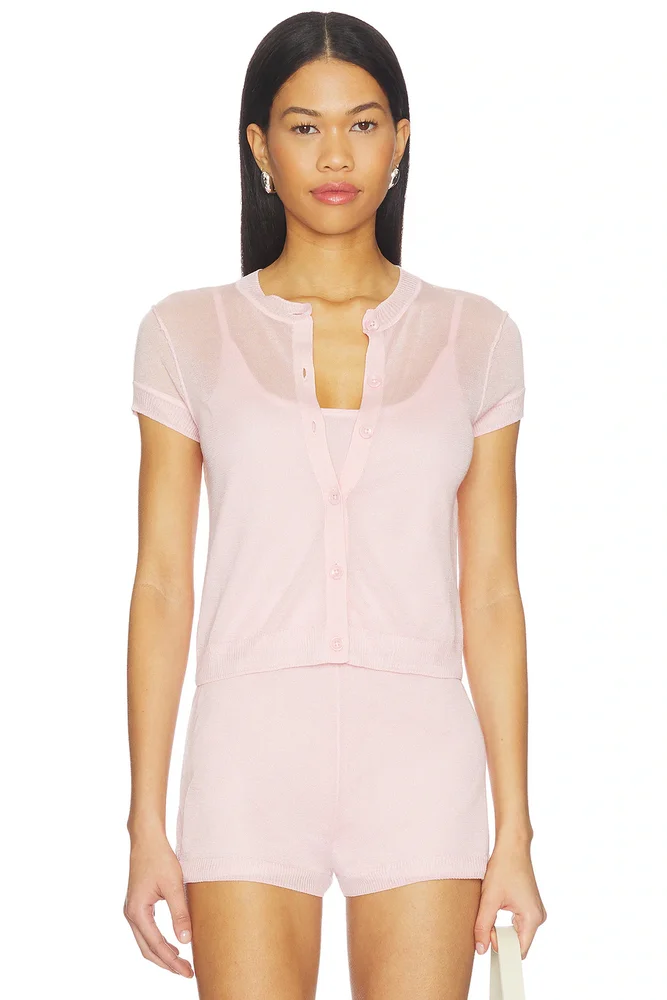 Serena Sheer Cardi With Cami Top