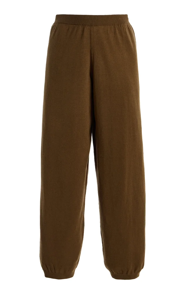 Olia Knit Wool-Blend Joggers