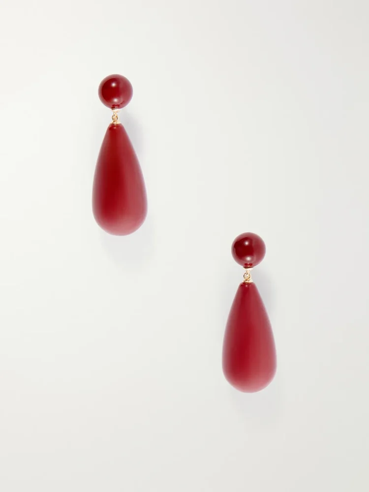 The Lola mookaite and sterling silver earrings