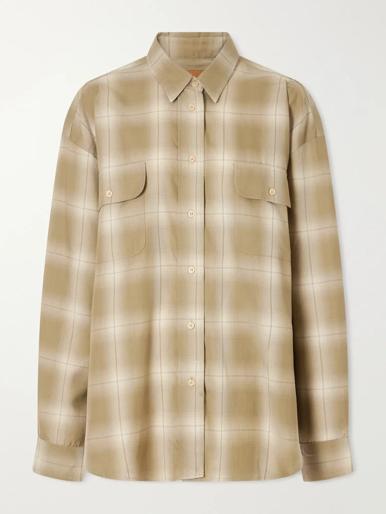 The Big checked cotton-flannel shirt