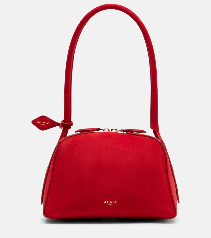 Le Bouledogue Small Suede Shoulder Bag